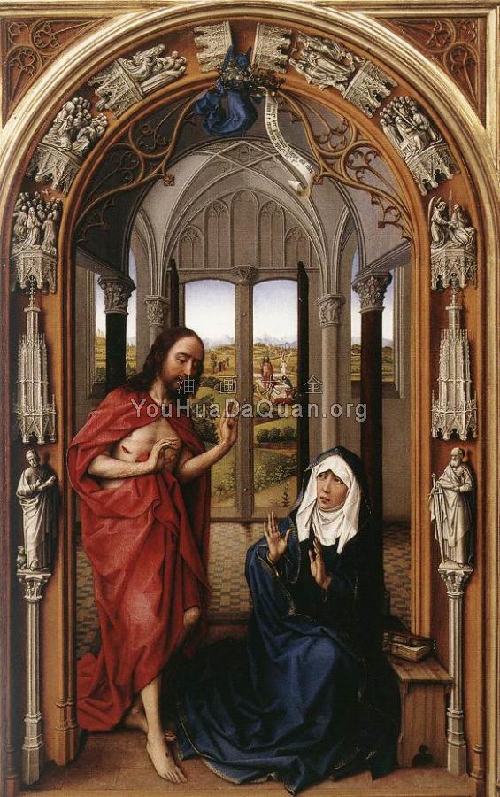 Miraflores Altarpiece-right panel - 罗吉尔·凡·德·韦登